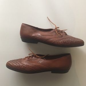 Ipanema Brazilian leather woven flats 9N